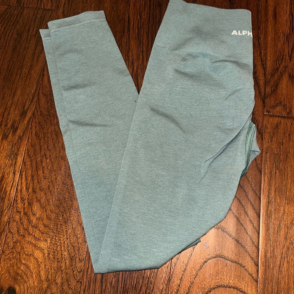 Green Alphalete Amplify Leggings